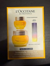 L'OCCITANE Immortelle Divine Gift Set: Anti-Aging Cream, Serum, Eye Balm