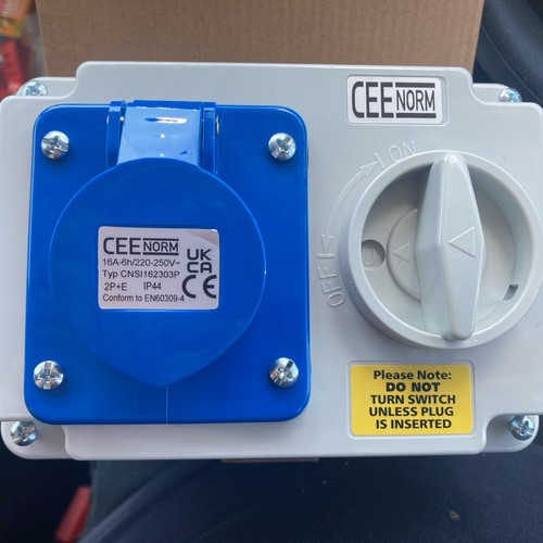 Amp pin 240v blue - 16,