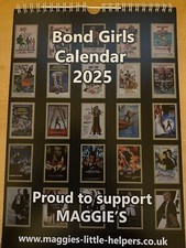 2025 James Bond Girls Calendar signed In Person by 12 Bond Girls - UACC DEALER