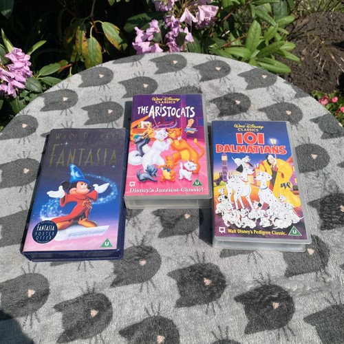 Three vintage kids disney vhs - disney,