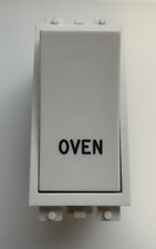 Tenby 2023 Grid switch 20A Double Pole Engraved OVEN