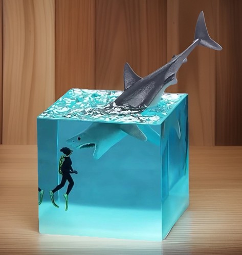 Miniature blue ocean shark - miniature,