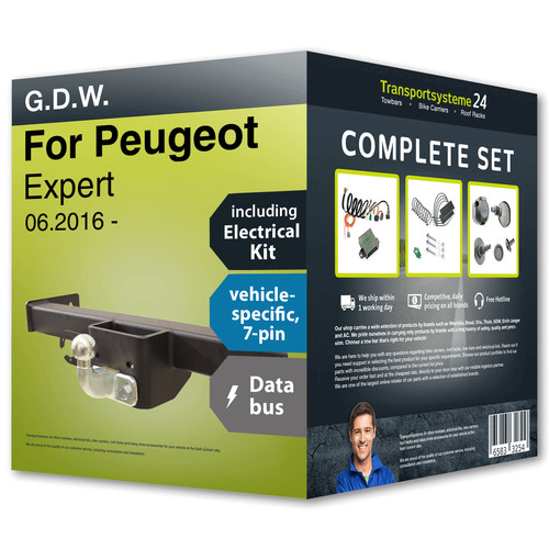 Towbar fixed for - , peugeot