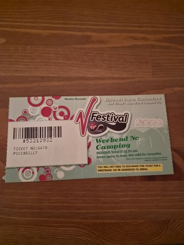 Oasis last concert ticket - oasis,