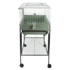 Rabbit Guinea Pig Bunny Indoor Extra Large Cage 120cm Silver Single Tier