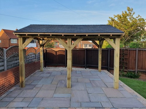 4x3m wooden gazebo - wooden, gazebo,