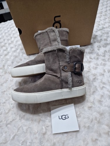 Ladies grey genuine ugg boots - grey,