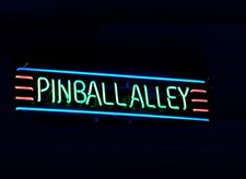 Pinball Alley Machine Arcade Games Room 20"x8" Neon Sign Light Lamp Wall Decor