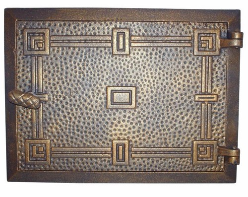 Cast iron fire door clay - cast,