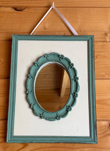 Vintage style oval mirror - vintage,