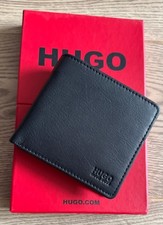 New  Hugo Boss Black Leather Credit Cardholder Wallet