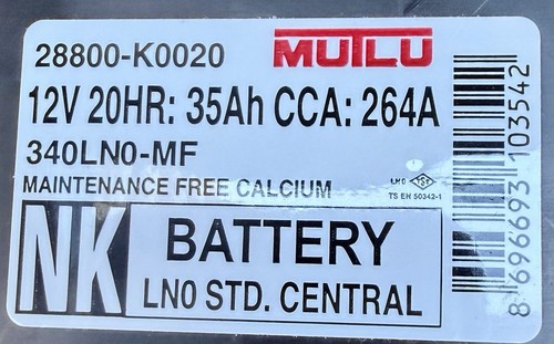 Batterylno std central - std.,