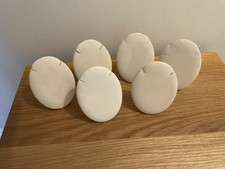 Set of 6 Cream Faux Leather