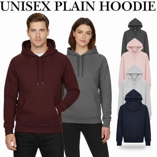 Plain adults kids hoodie - adults,
