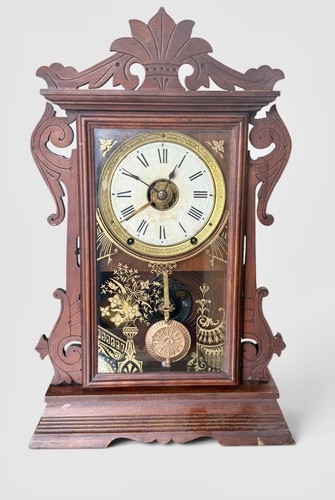 Antique ansonia mantel clock - mantel,