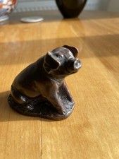 Lovely Old Antique Pig. Detailed But Unknown Material.