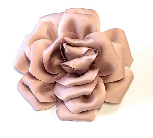 Large rose fascinator satin - large,