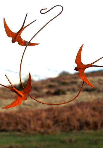 Metal garden decoration triple - metal,