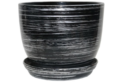 Ceramic plant pots with saucer - ceramic,