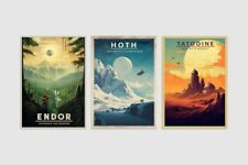 Star Wars Posters, Vintage Star Wars, Wall Art, Movie Poster Print, Space Travel