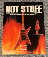 WESTONE GUITAR Dimension IV Circus Magazine 1985 Advert