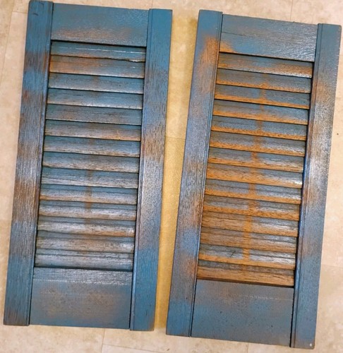 Pair vintage wood window - vintage,