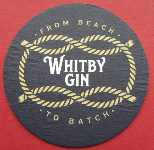 Whitby gin beer mat - whitby,