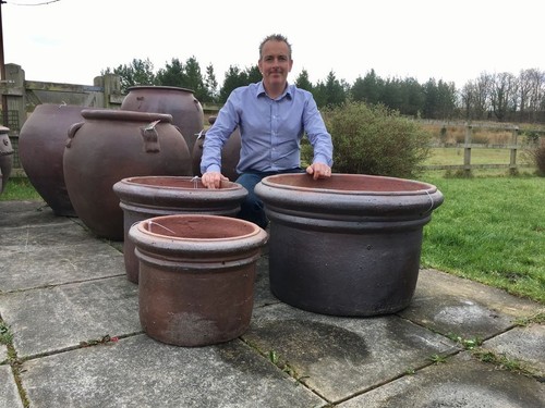 Small cylinder garden pots - garden,