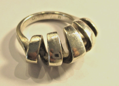 Sterling silver heavy swirl - heavy,