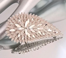 SPHINX Silver Tone Leaf Brooch