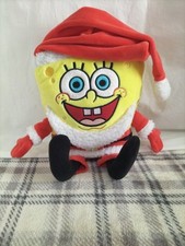 SpongeBob Squarepants Plush Santa Suit Christmas Soft Toy 11"