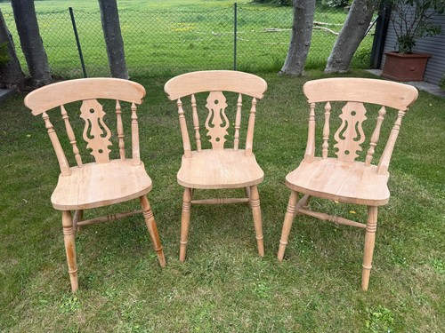 Set solid pine dining - solid,