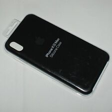 100%Genuine Apple iPhone XS Max 6.5" Silicone Phone Case Back Cover - Black