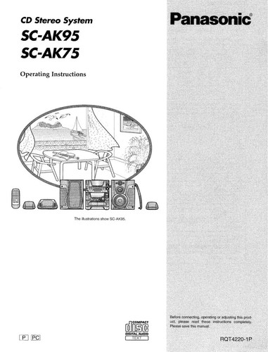 Panasonic ak75 ak95 - panasonic, cd