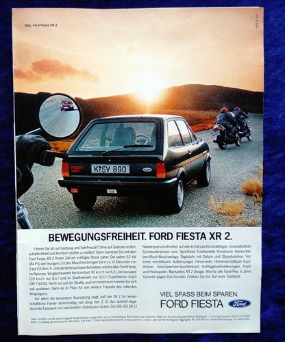 1982 ford fiesta 2 - ford, xr