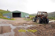 Photo 6x4 Fire damaged tractor