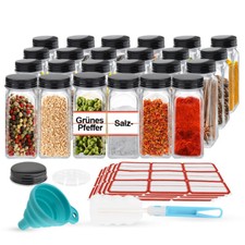 36Pcs Glass Spice Jars 120ml