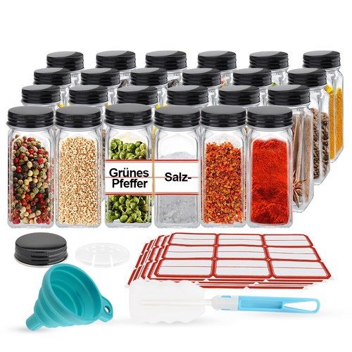36pcs glass spice - 36pcs, 120ml