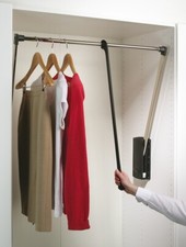 Pull Down Wardrobe Rail to suit internal wardrobe width 770 - 1200 mm