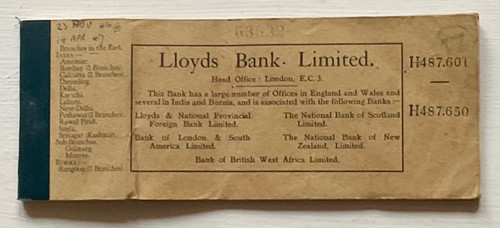 Vintage 1946 issue lloyds - issue, bank