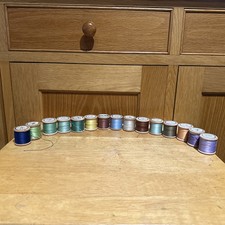 Vintage  Sylko Wooden Cotton Reels lot x 15