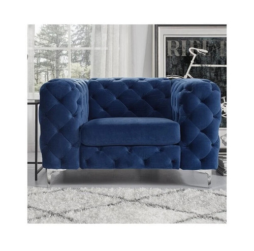 Blue chesterfield button back - blue,