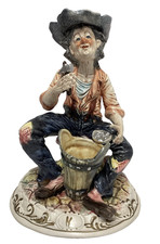 Capodimonte Figure Old Man With Hammer & Nails Naples 11" (High)