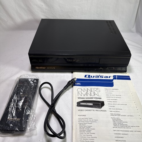 Quasar vh5490 vcr - vhs, player