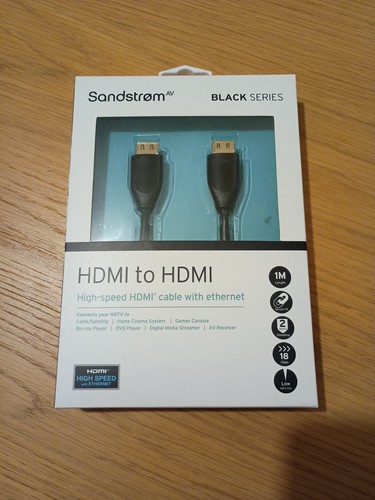 Sandstrom black series hdmi - hdmi, to