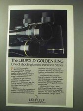 1986 Leupold Scopes Ad - The