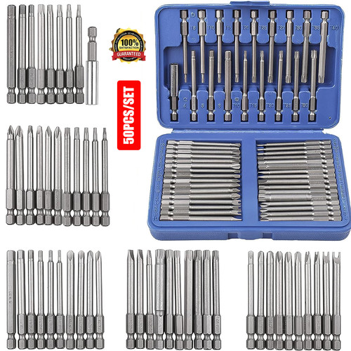 Screwdriver bit set 50x hex - bit,
