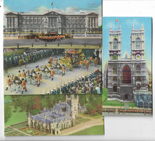 ROYAL BRITAIN FULL SET OF 4 CORONATION SOUVENIRS CARDS COLGATE-PALMOLIVE