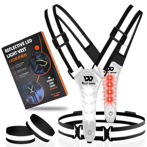 Led reflective vest usb - led,