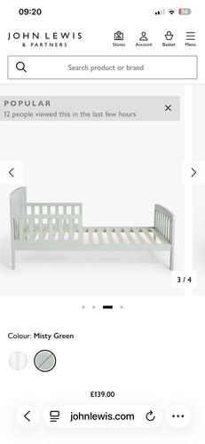 John lewis toddler - toddler, bed